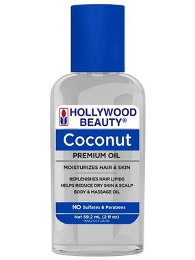 3/$12 Hollywood Beauty Premium Coconut Oil 2oz